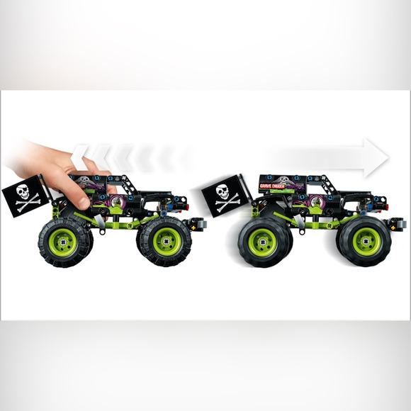 NWT *Retired Set* 2021 LEGO TECHNIC: Monster Jam Grave Digger (42118) - Picture 8 of 8